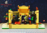 LEGO CUSTOM -- HALLOWEEN TRICK OR TREAT HOUSE MOC WITH MINIFIGURES