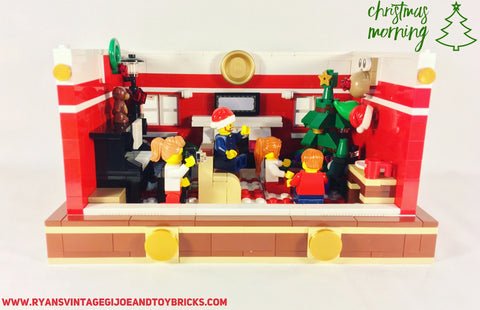 LEGO CUSTOM -- CHRISTMAS MORNING HOLIDAY MOC DECORATION SET AUTHENTIC PIECES