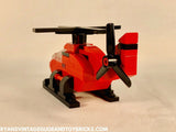 LEGO CITY -- CUSTOM MINI RED HELICOPTER VEHICLE MOC + PDF INSTRUCTIONS