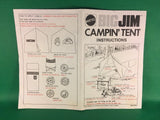VINTAGE BIG JIM -- 1972 CAMPIN’ TENT INSTRUCTIONS CANADA VERSION NICE